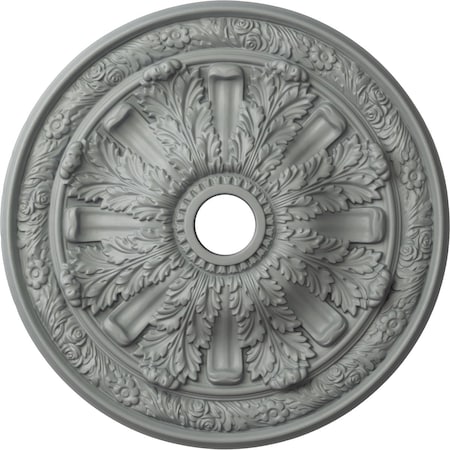 Ekena Millwork Flagstone Ceiling Medallion (Fits Canopies up to 3 7/8"), 30"OD x 3 7/8"ID x 3 1/4"P, Primed White CM30FL